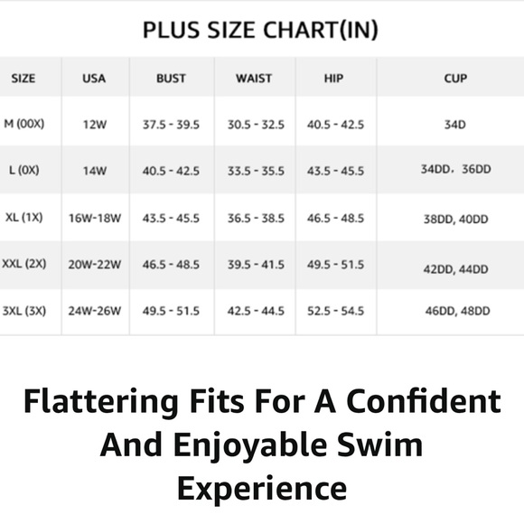 🆕 CUPSHE BLACK BATHING SUIT (1X) - Picture 8 of 9